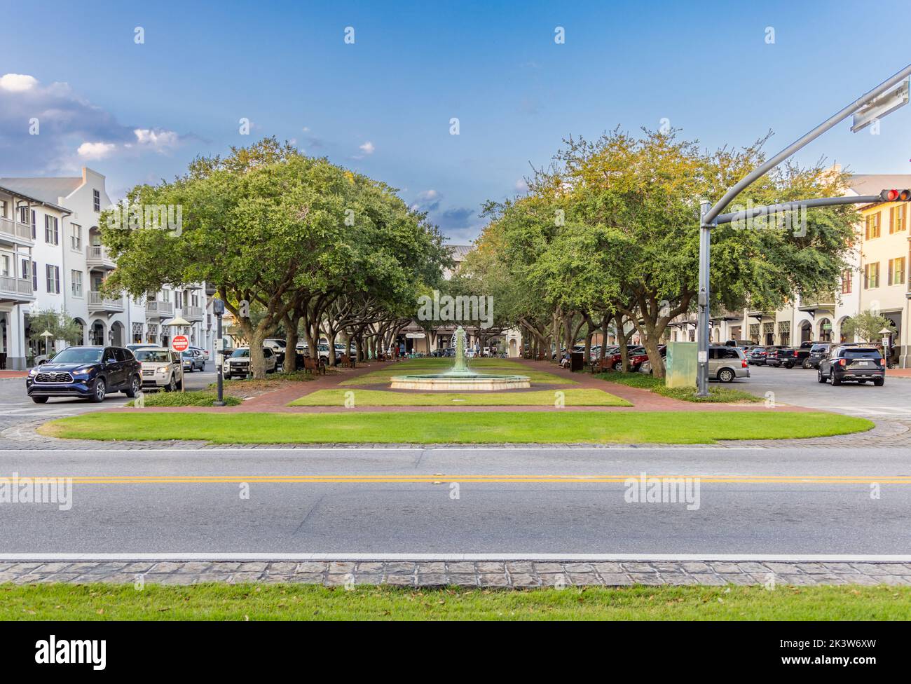 North Barrett Square in Rosemary Beach, Florida Stockfoto