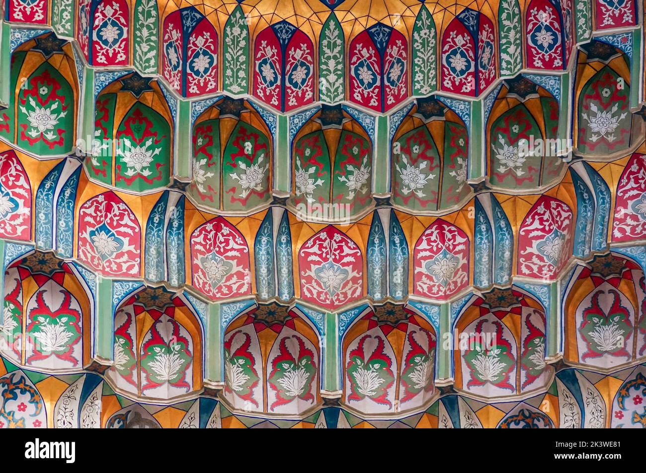 Geometrisches islamisches Muster im Buchara, Usbekistan Stockfoto