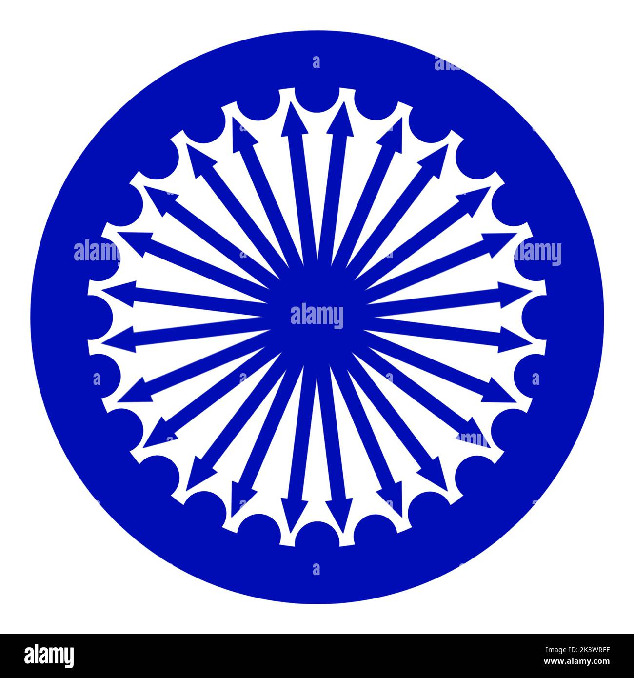 Ein Ashoka Chakra Neue Beste einzigartige kreative Logo Grafik Design