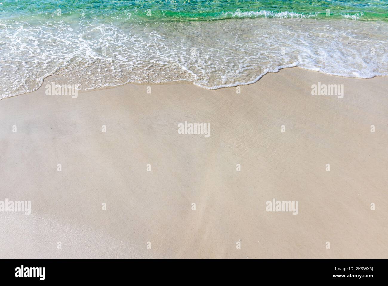 Detail der unberührten Küste in Santa Rosa Beach, Florida Stockfoto