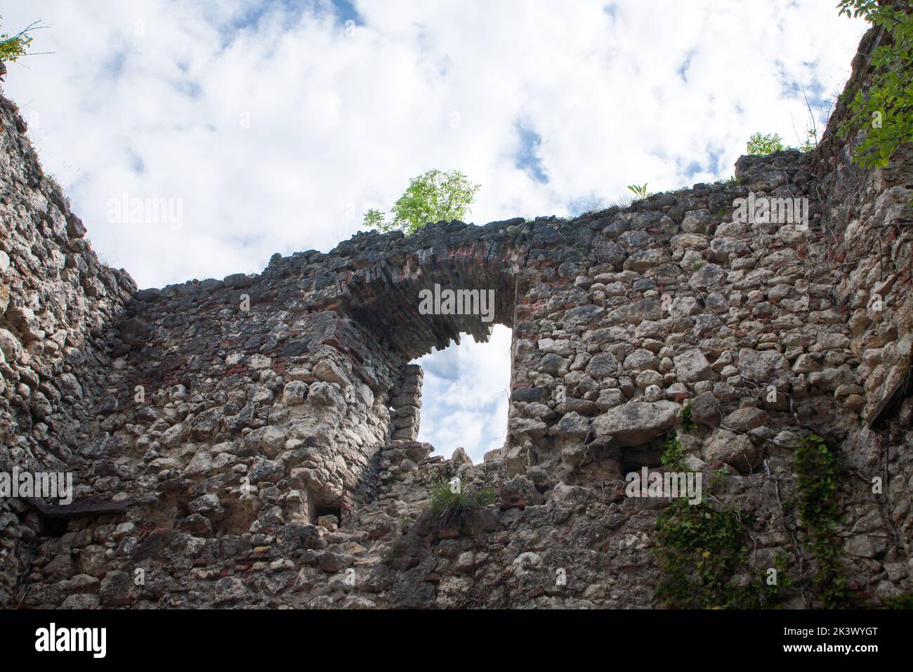 Ruinen der alten Altstadt in Samobor, Kroatien. Stockfoto