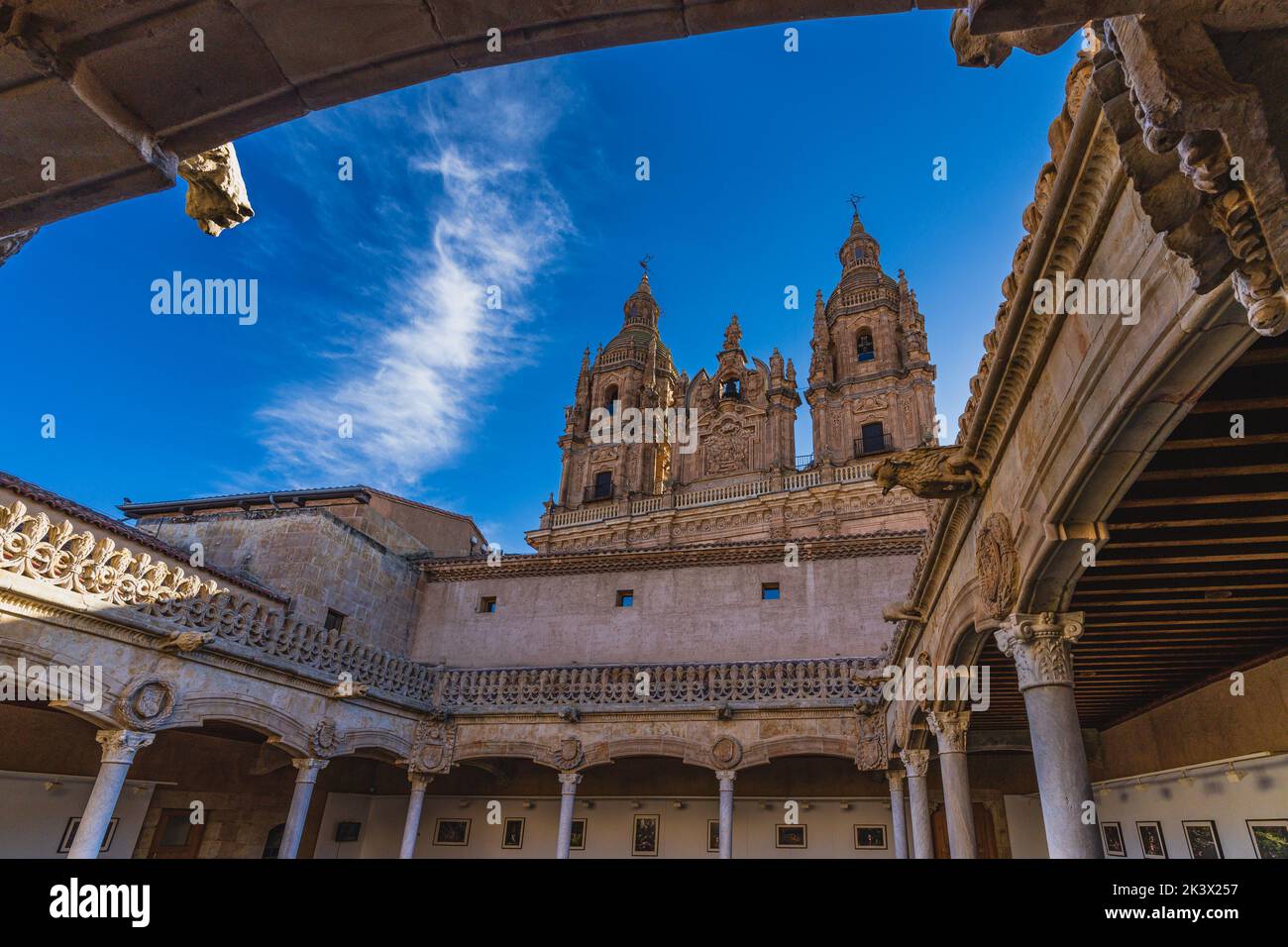 Salamanca, Spanien, 6. Juni 2022. Haus der Muscheln. Gotischer Palast in der Stadt Salamanca, in Spanien Stockfoto