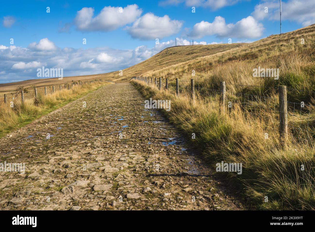 26.09.2022 Horwich, Lancashire, Großbritannien. Die West Pennine Moors ist ein Gebiet der Pennines, das etwa 230 km (90 Quadratmeilen) Moorland und bedeckt Stockfoto