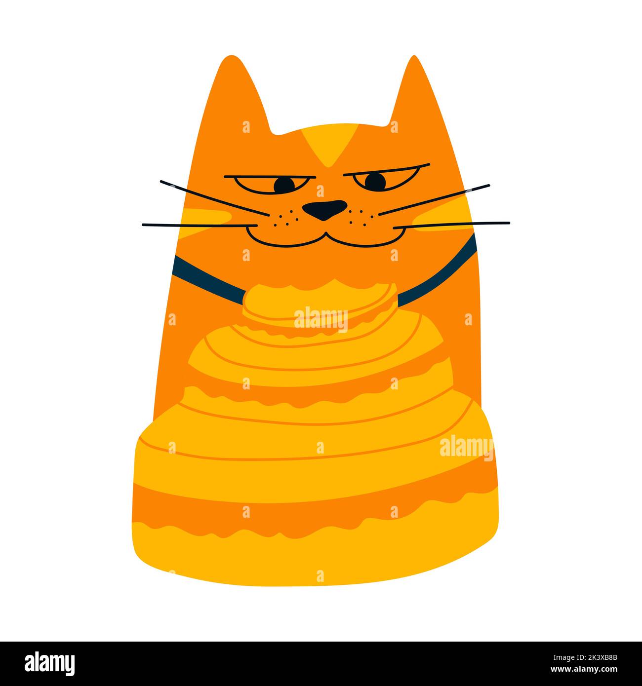 Geburtstagskarte Mit Ingwerfarbener Getigerter Katze - Happy Birthday Karte, 15,2x20,3cm, Mit Umschlag, Made In UK