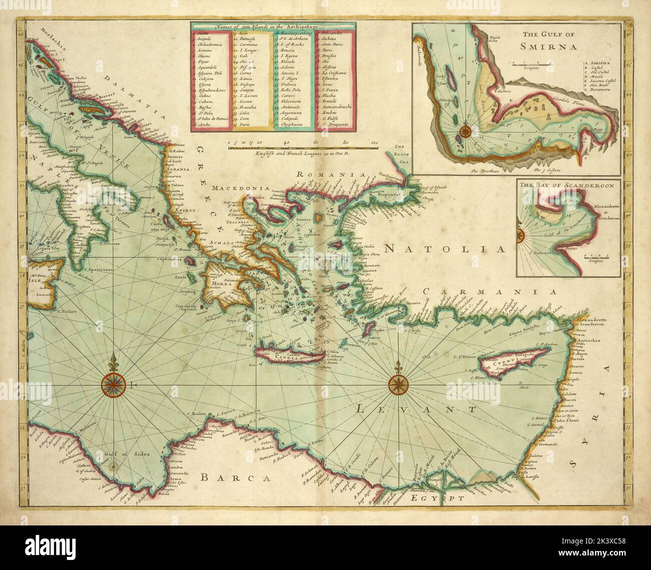Fabelhafte Ostliches Mittelmeer Karte Fotos