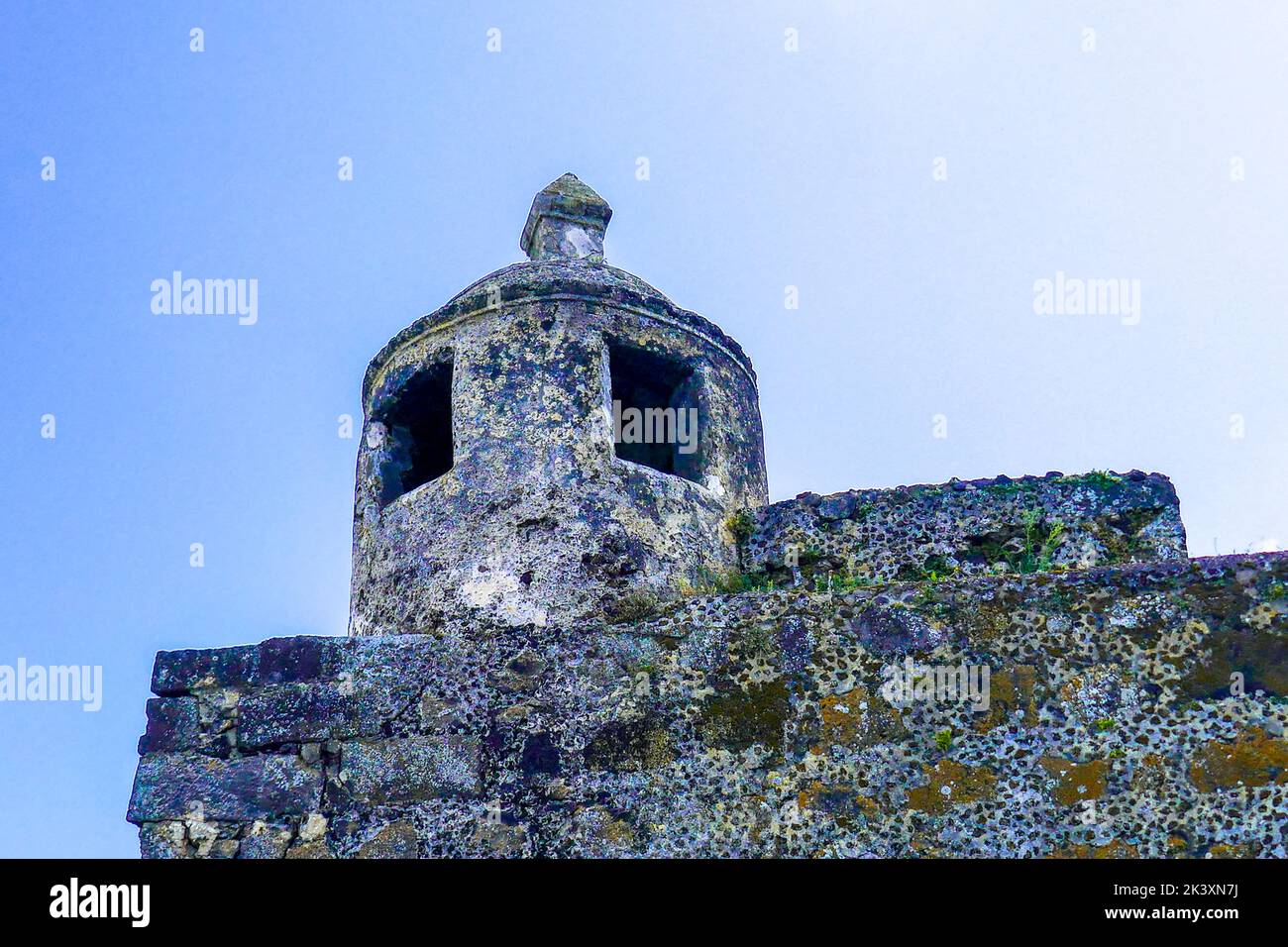 São Fort Brás Military Fort, Ponta Delgarda, San Miguel, Azoren, Portugal Stockfoto
