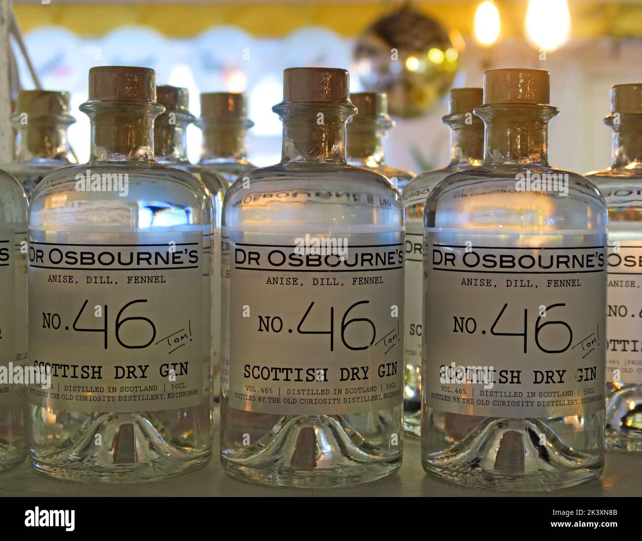 Dr. Osbournes Spirits, Schottland, Großbritannien, Scottish Dry Gin Stockfoto