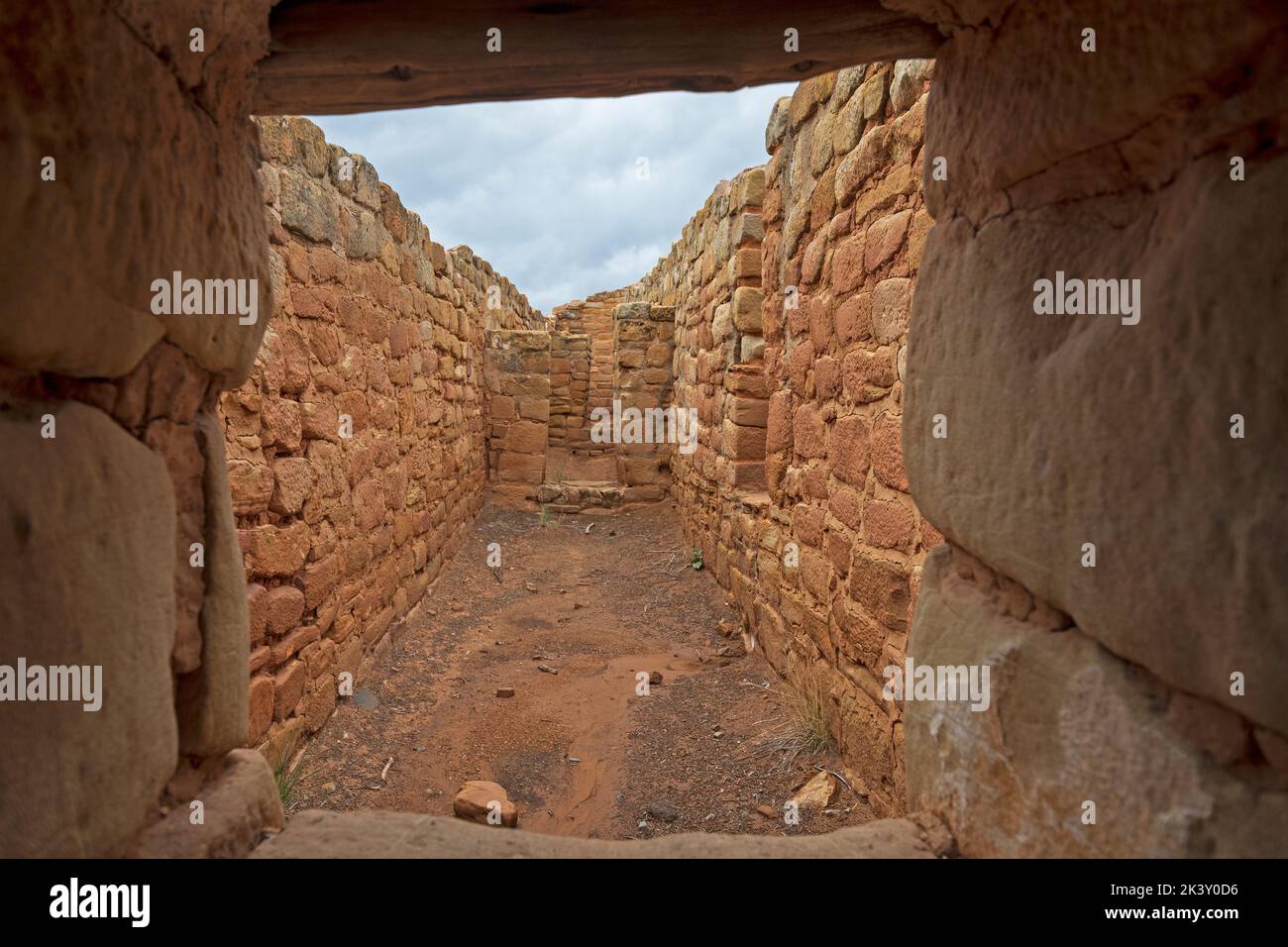 Blick in den Sonnentempel im Mesa Verde National Park in Colorado Stockfoto