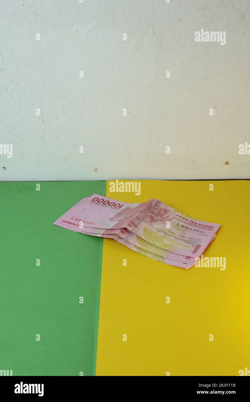 Foto der Bruchwährung der republik indonesien Stockfoto