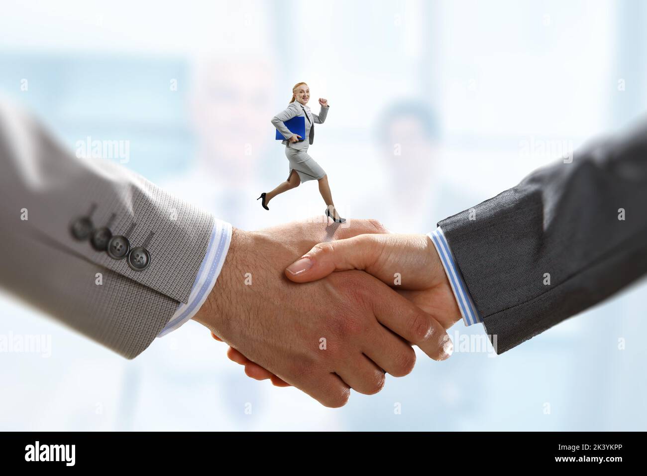 Business Handshake und Business Personen Konzept Stockfoto