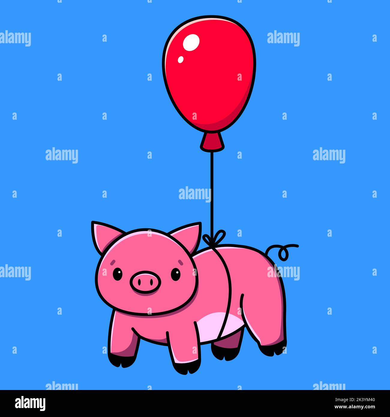 Fliegendes schwein rot Stock-Vektorgrafiken kaufen - Alamy