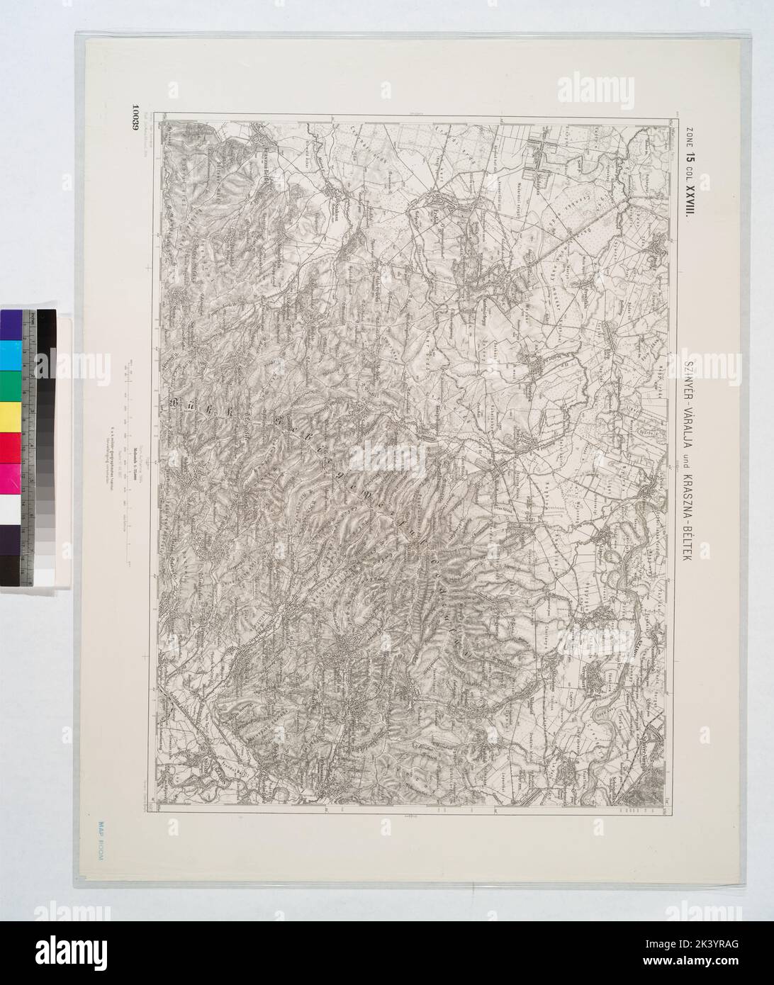 Szinyer-Varalja und Kraszna-Beltek. Kartografisch. Karten, topografische Karten. 1907. Lionel Pincus und Prinzessin Firyal Map Division Stockfoto