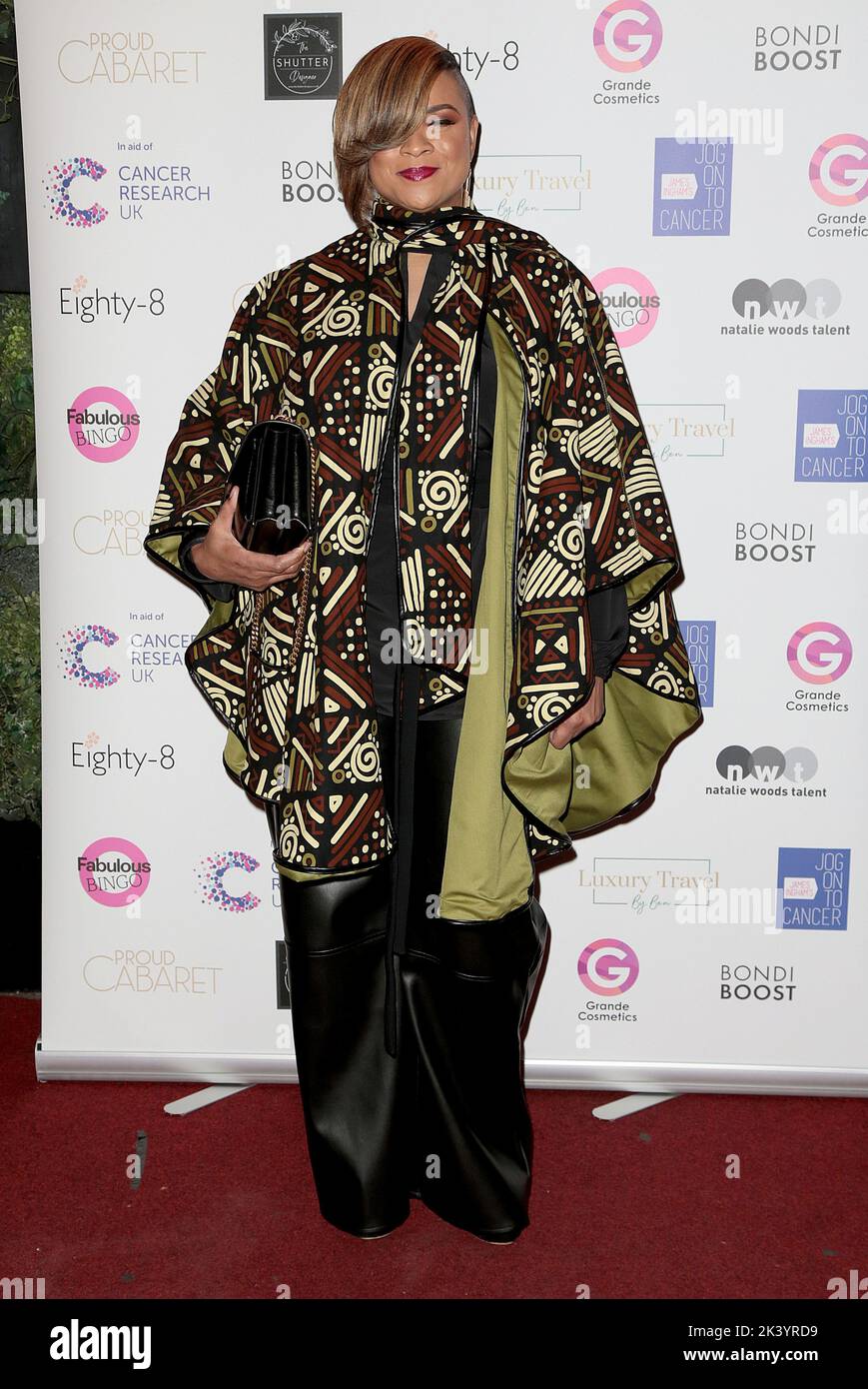 Sep 28, 2022 - London, England, UK - Gabrielle besucht James Inghams Jog-on to Cancer Teil 8, Proud Cabaret Embankment Stockfoto