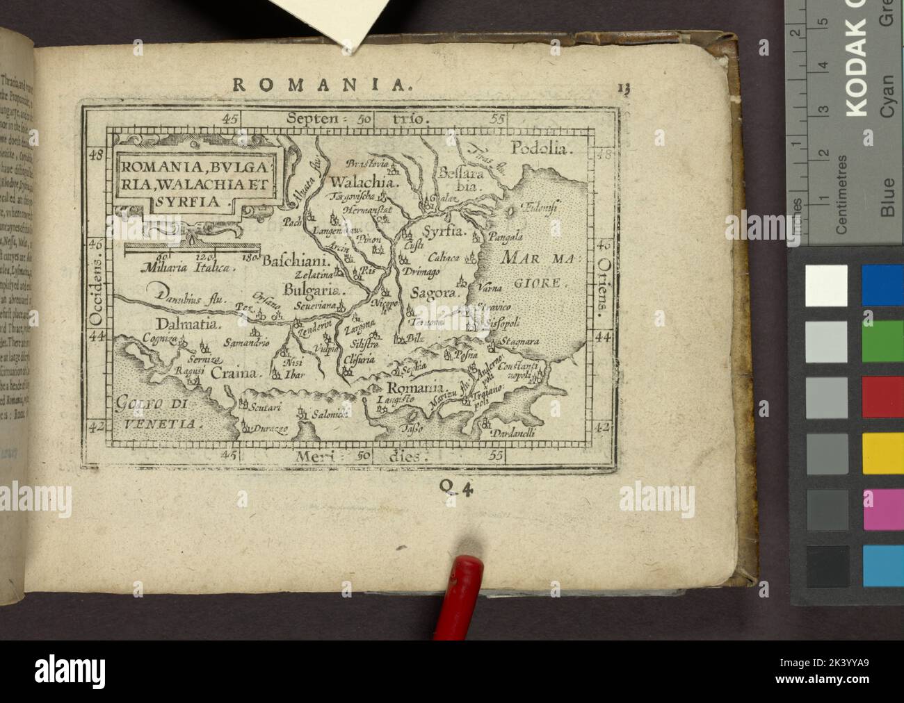 Rumänien, Bulgarien, Walachei und Syrfia. Kartografisch. Karten, Atlanten. 1603. Lionel Pincus und Prinzessin Firyal Map Division. Geographie, Europa Stockfoto