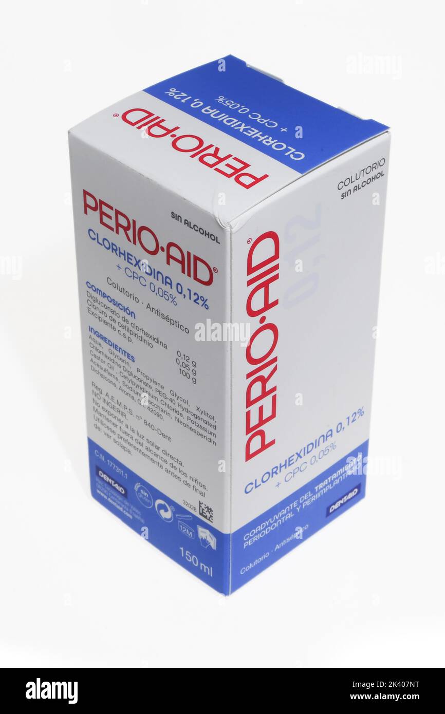 PERIO AID TRATAMIENTO COLUTORIO S/ALCOHOL Stockfoto