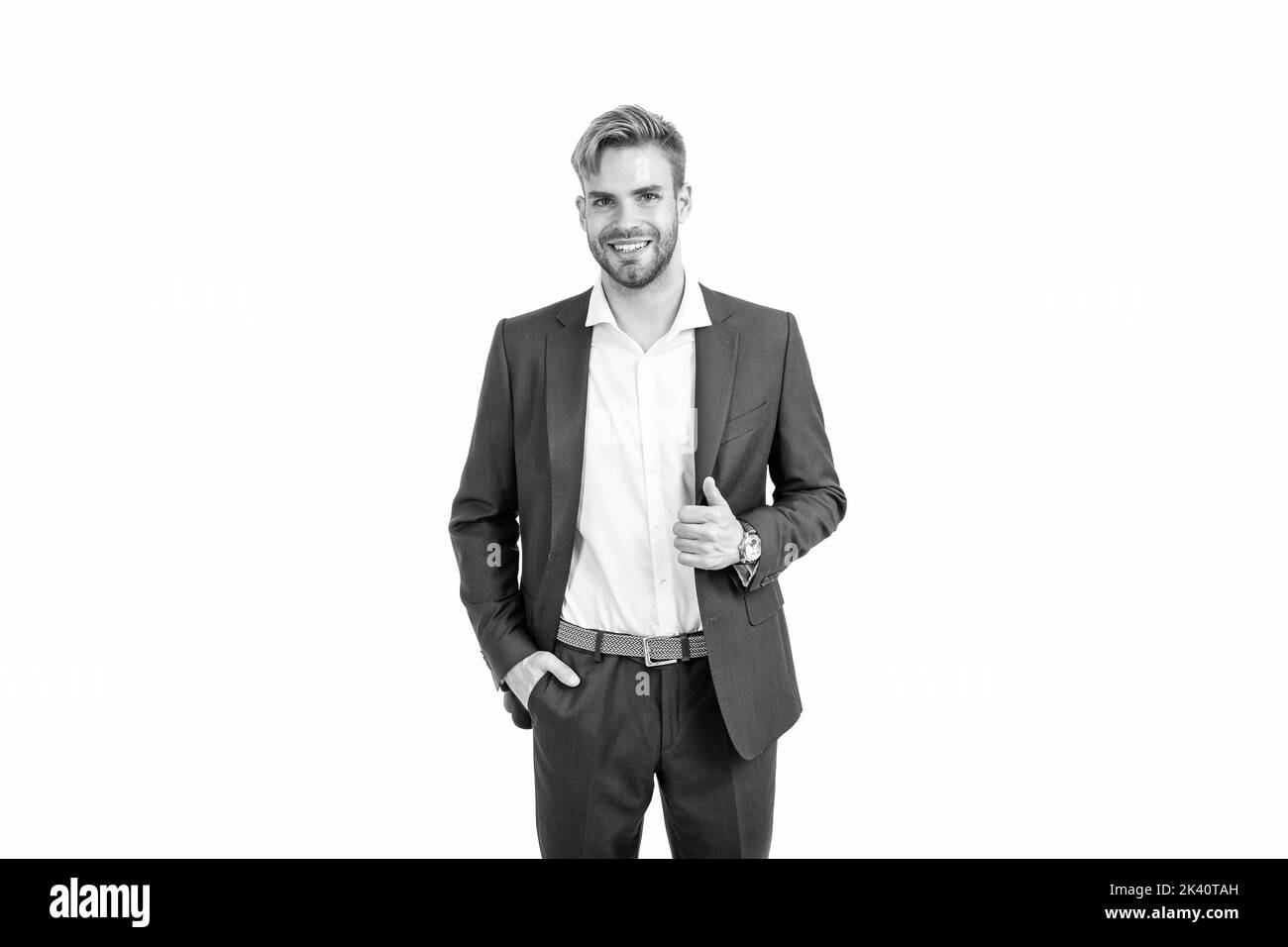 ceo in formalwear. Geschäftserfolg. Erfolgreicher Mann in businesslike Anzug. Stockfoto
