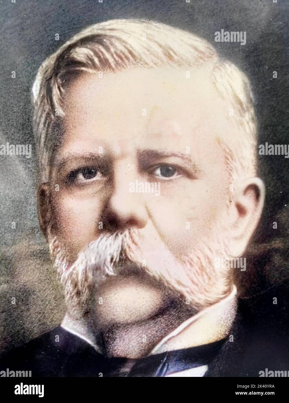 GEORGE WESTINGHOUSE (1846-1914) amerikanischer Ingenieur und Unternehmer Stockfoto
