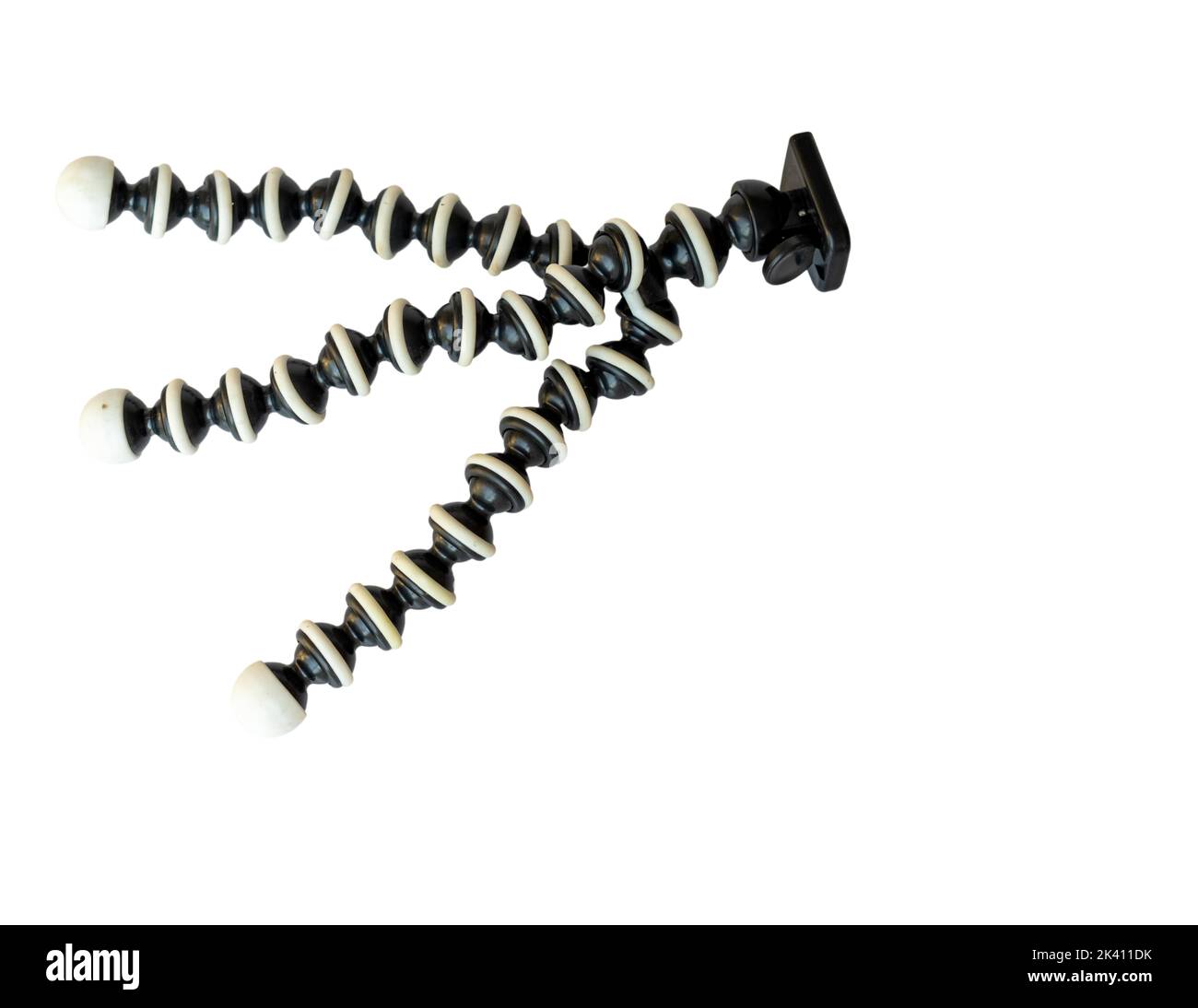 Gorilla Stativ isoliert auf weißem Hintergrund Stockfoto