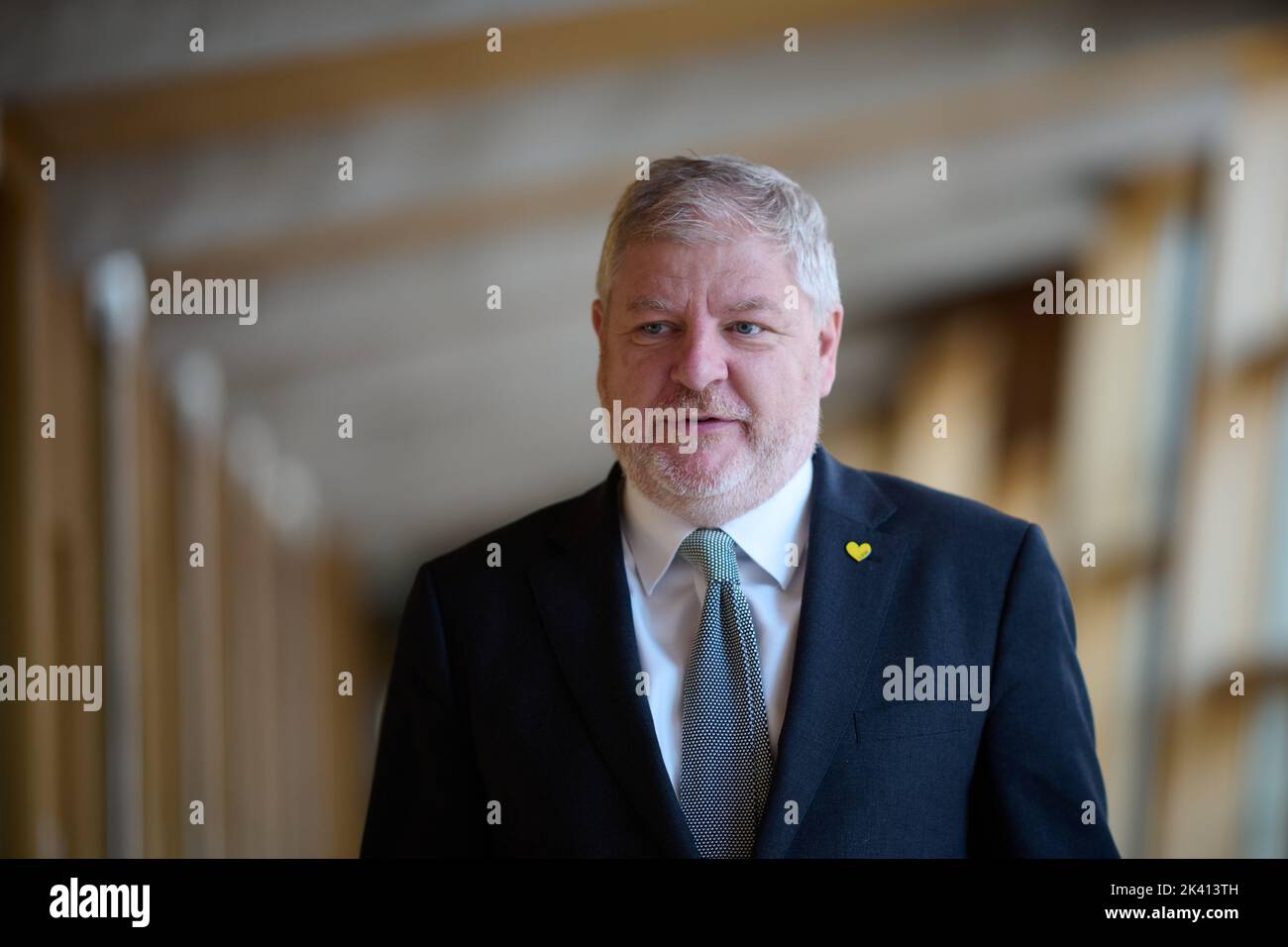 Edinburgh Schottland, Großbritannien 29. September 2022. Angus Robertson kommt zu Fragen des Ersten Ministers im schottischen Parlament an. Credit sst/alamy live News Stockfoto