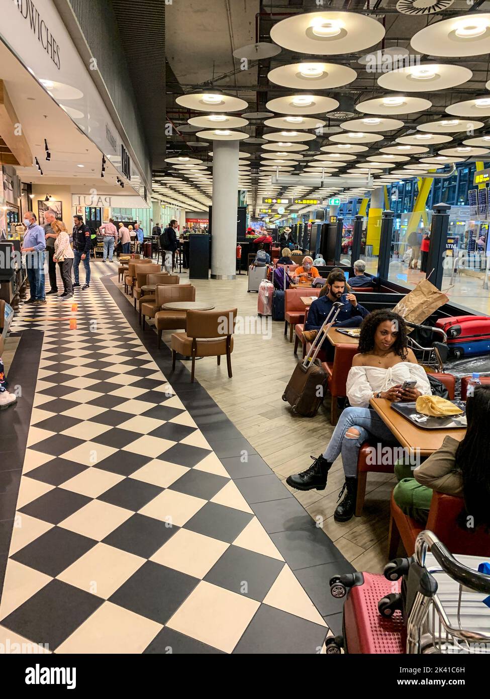 Madrid, Spanien, Flughafenterminal Nummer 4. Stockfoto