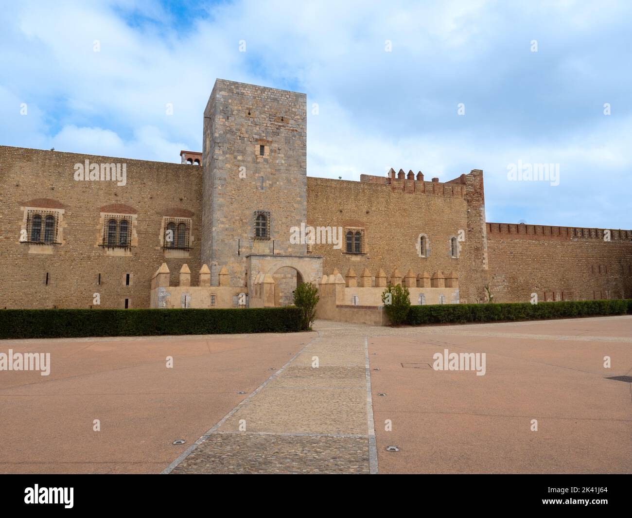 Palast der Könige von Mallorca in Perpignan. Stockfoto