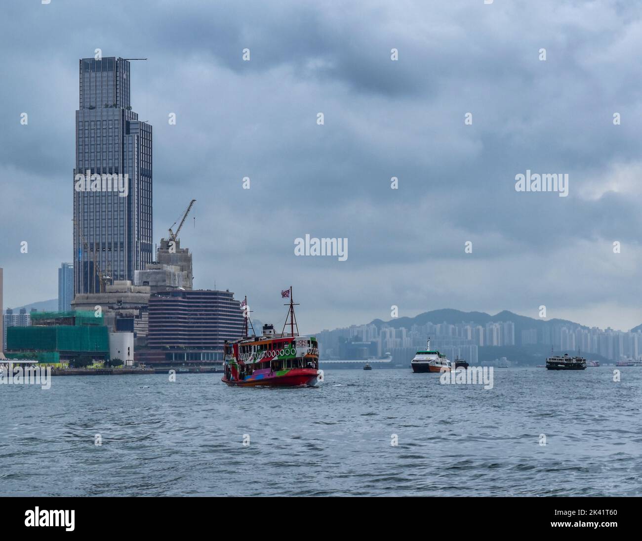 Hafen von Hongkong Stockfoto