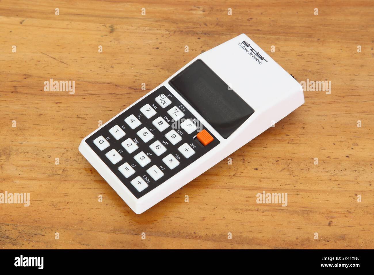 Sinclair Oxford Scientific Advanced Calculator, Weiß Stockfoto