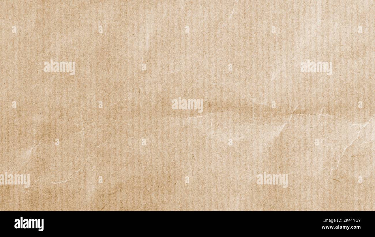 Leight zerknittertes Papier mit Streifen, Textur und Hintergrund Stockfoto