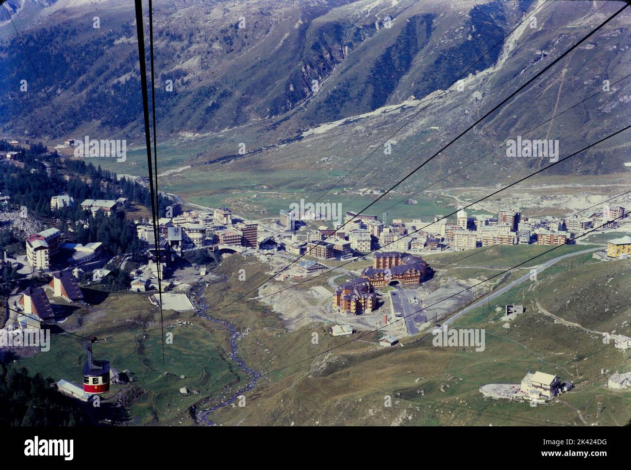 Cervinia, Italien, Archiv 1967 Stockfoto