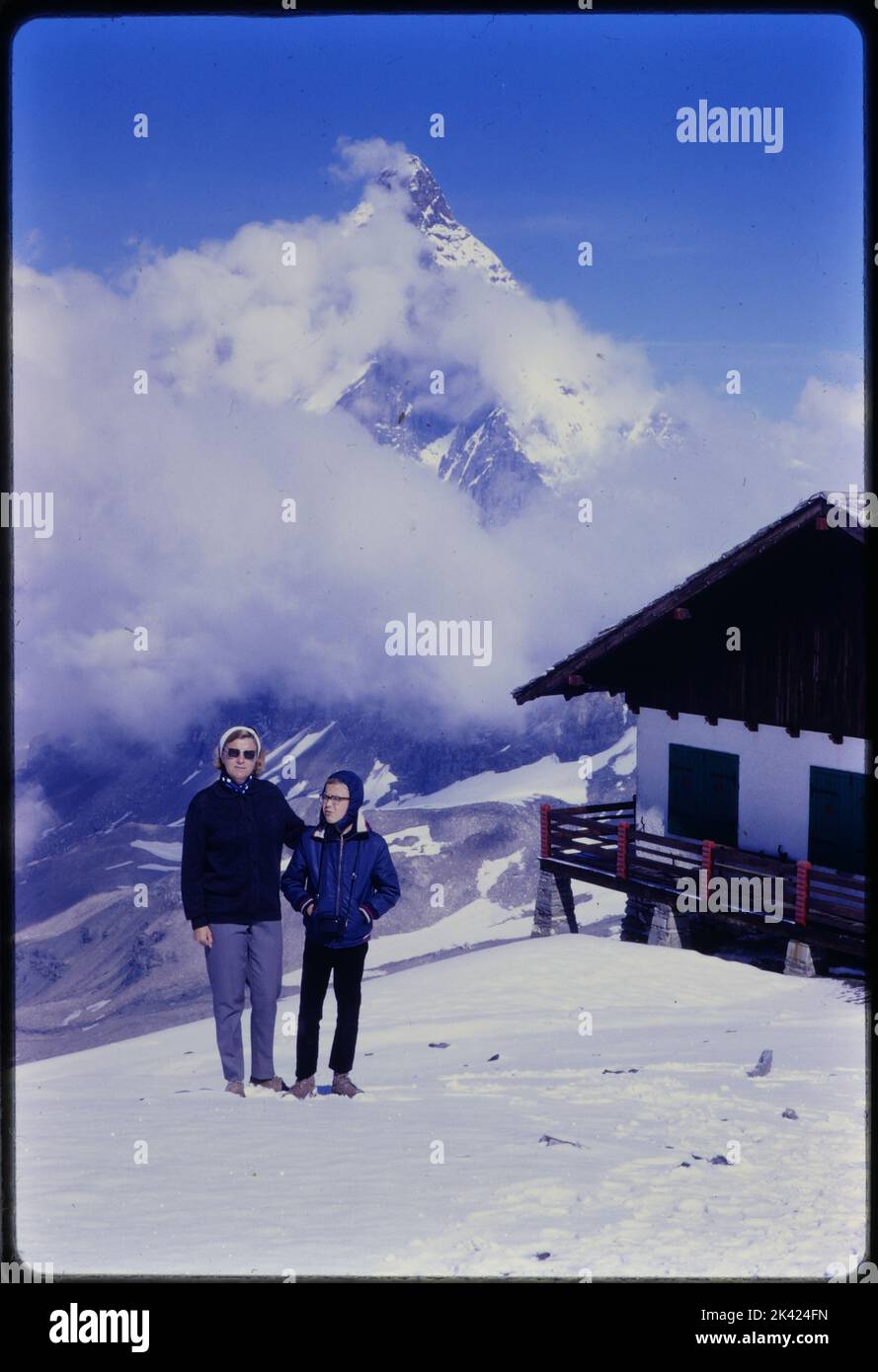 Matterhorn, Cervinia, Italien, Archiv 1967 Stockfoto