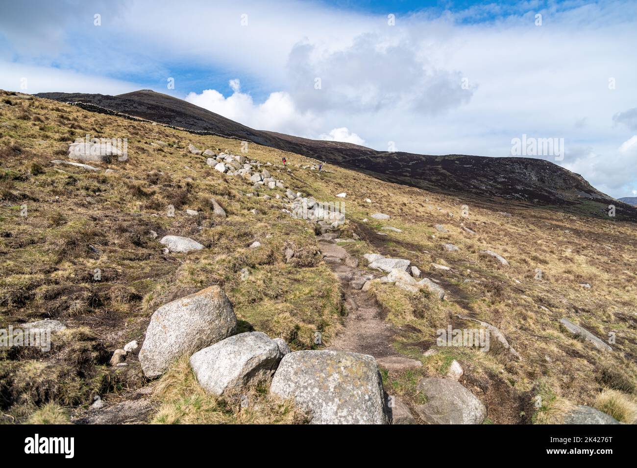 Ein Blick auf die Mourne Mountains in Nordirland, Großbritannien Stockfoto