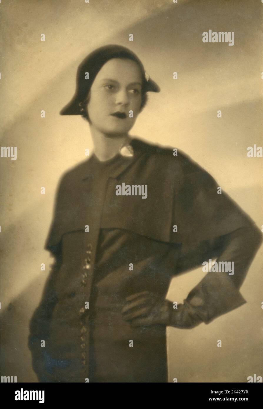 Italienische Stummfilmschauspielerin Diomira Jacobini, 1910s Stockfoto