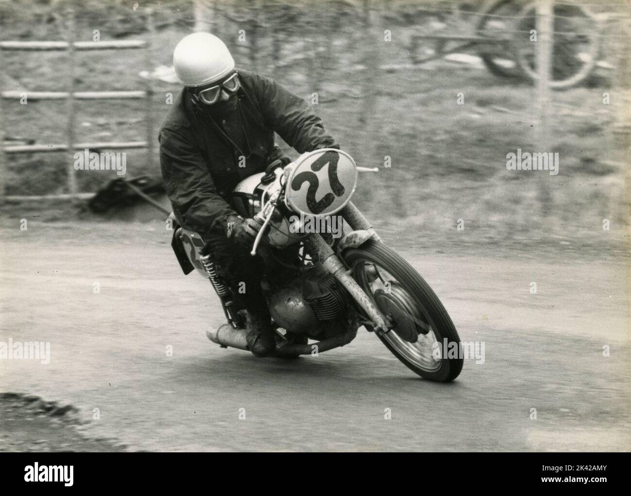 Rennmotorrad auf der Trofeo Due Ruote, Italien 1971 Stockfoto