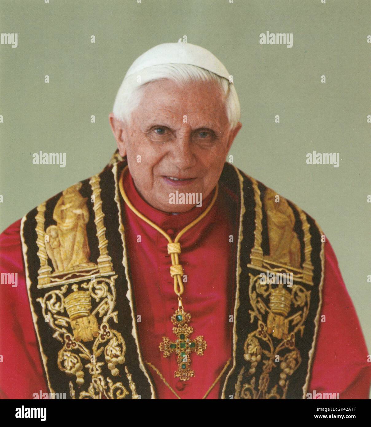 Papst Benedikt XVI. Joseph Aloisius Ratzinger, Vatikanstadt 2005 Stockfoto