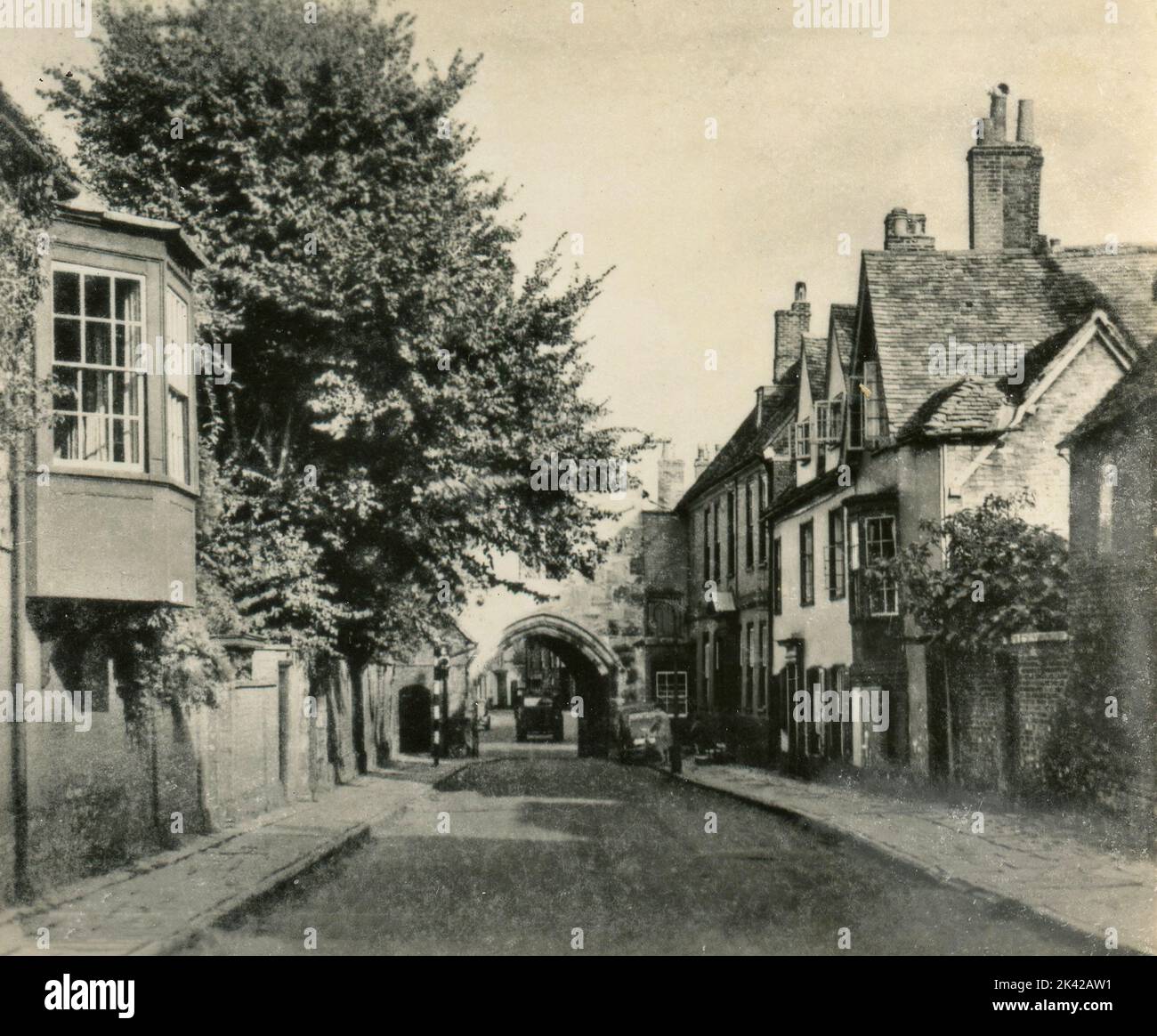 Blick auf St. Anne's Gate, Salisbury, Großbritannien 1930s Stockfoto