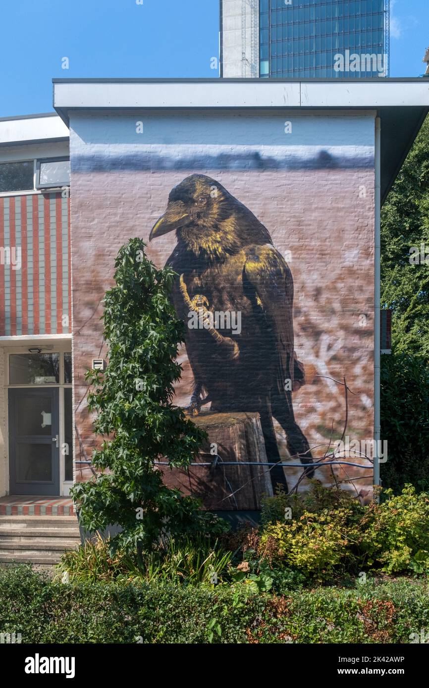 Bird Mural, Amsterdam, Niederlande Stockfoto