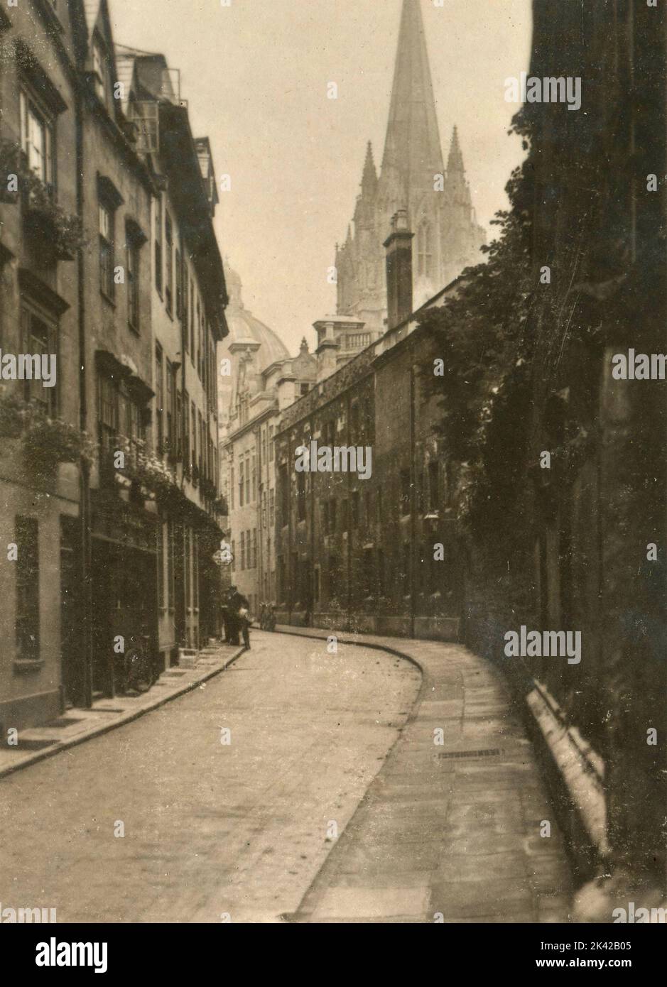 Blick auf die Oriel Street, Oxford, Großbritannien 1930s Stockfoto