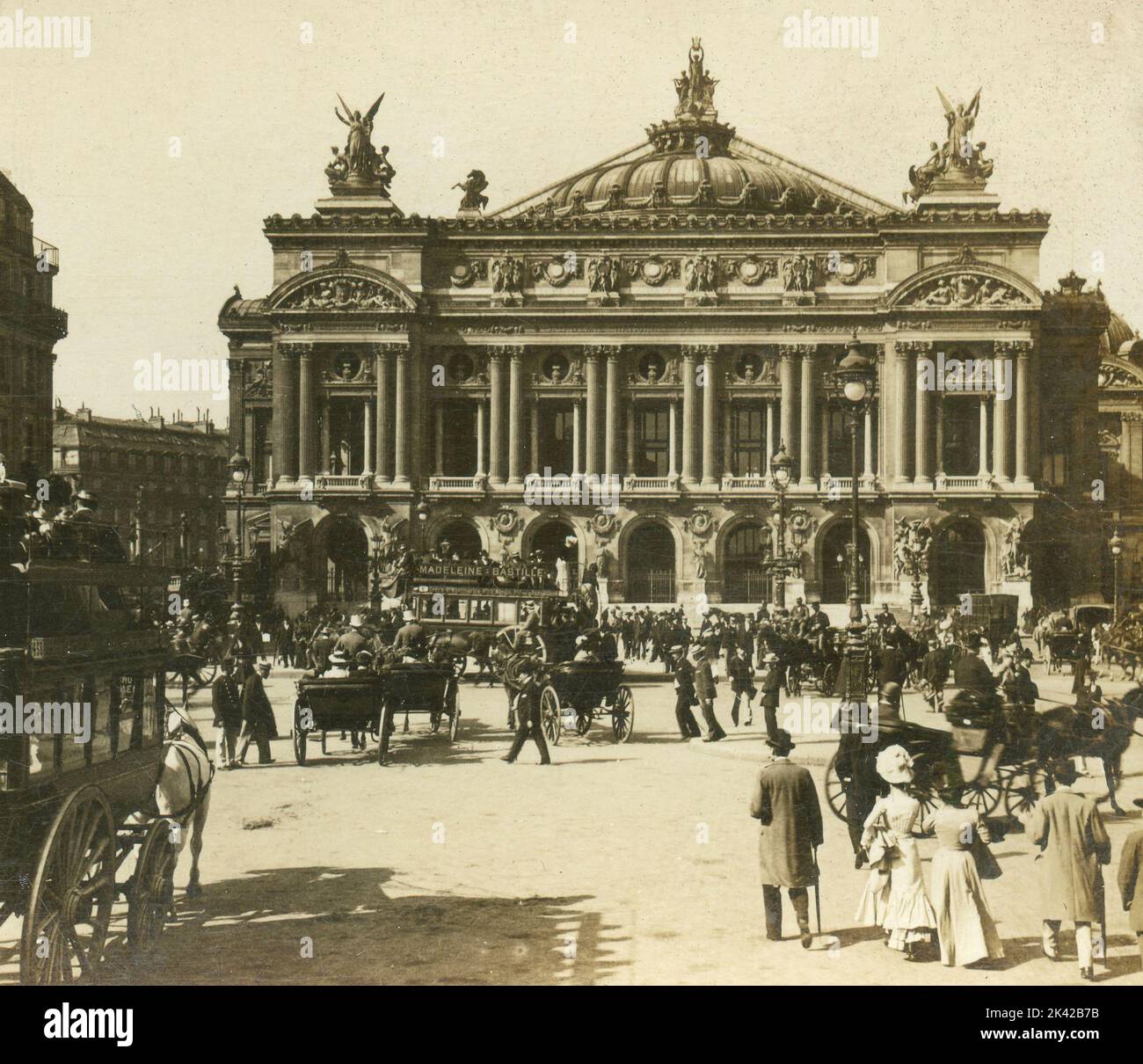 Blick auf die Grand Opera, Paris, Frankreich 1901 Stockfoto