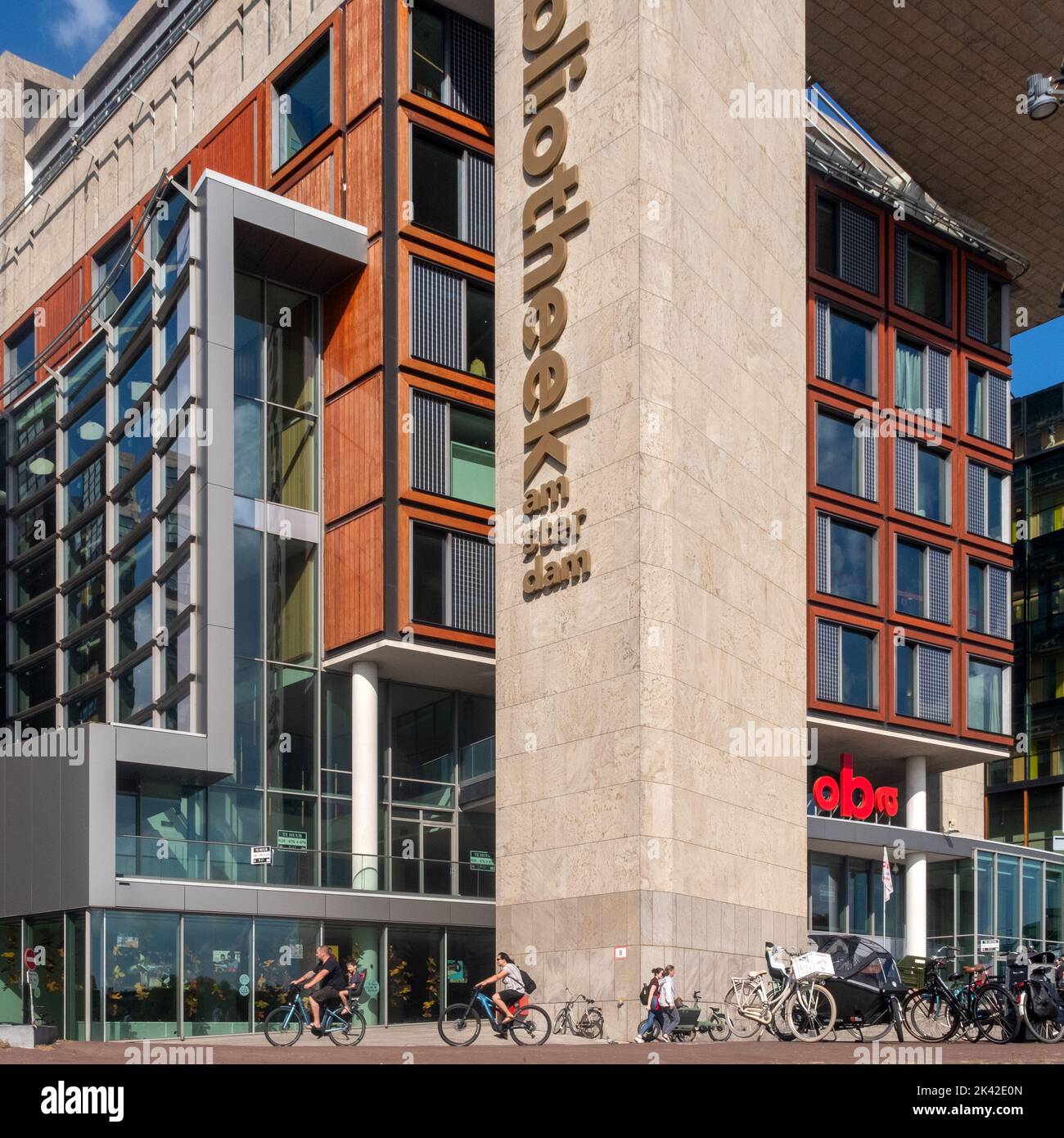 OBA Oosterdok - Amsterdam Central Library, Amsterdam, Niederlande Stockfoto