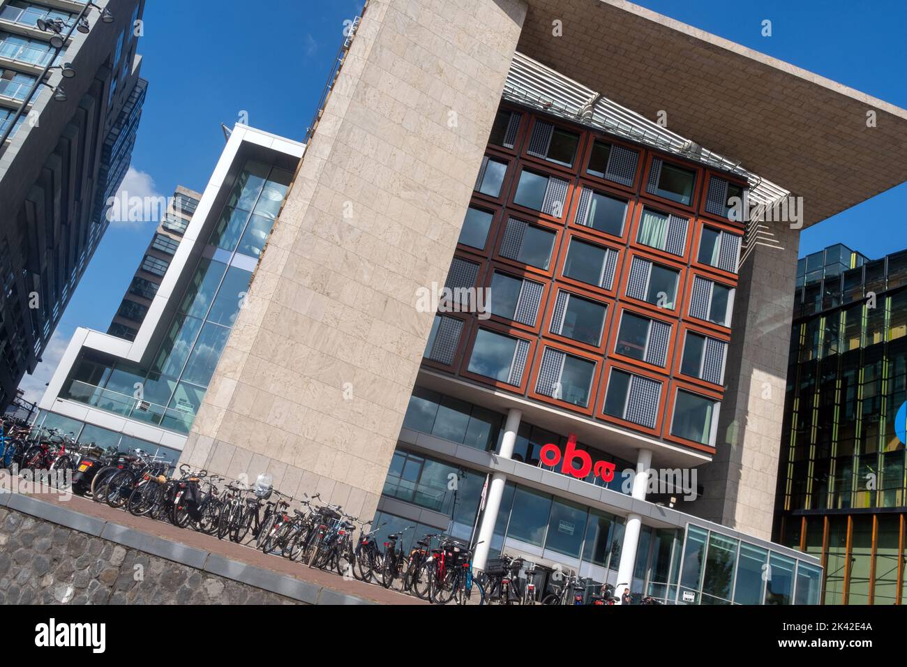 OBA Oosterdok - Amsterdam Central Library, Amsterdam, Niederlande Stockfoto