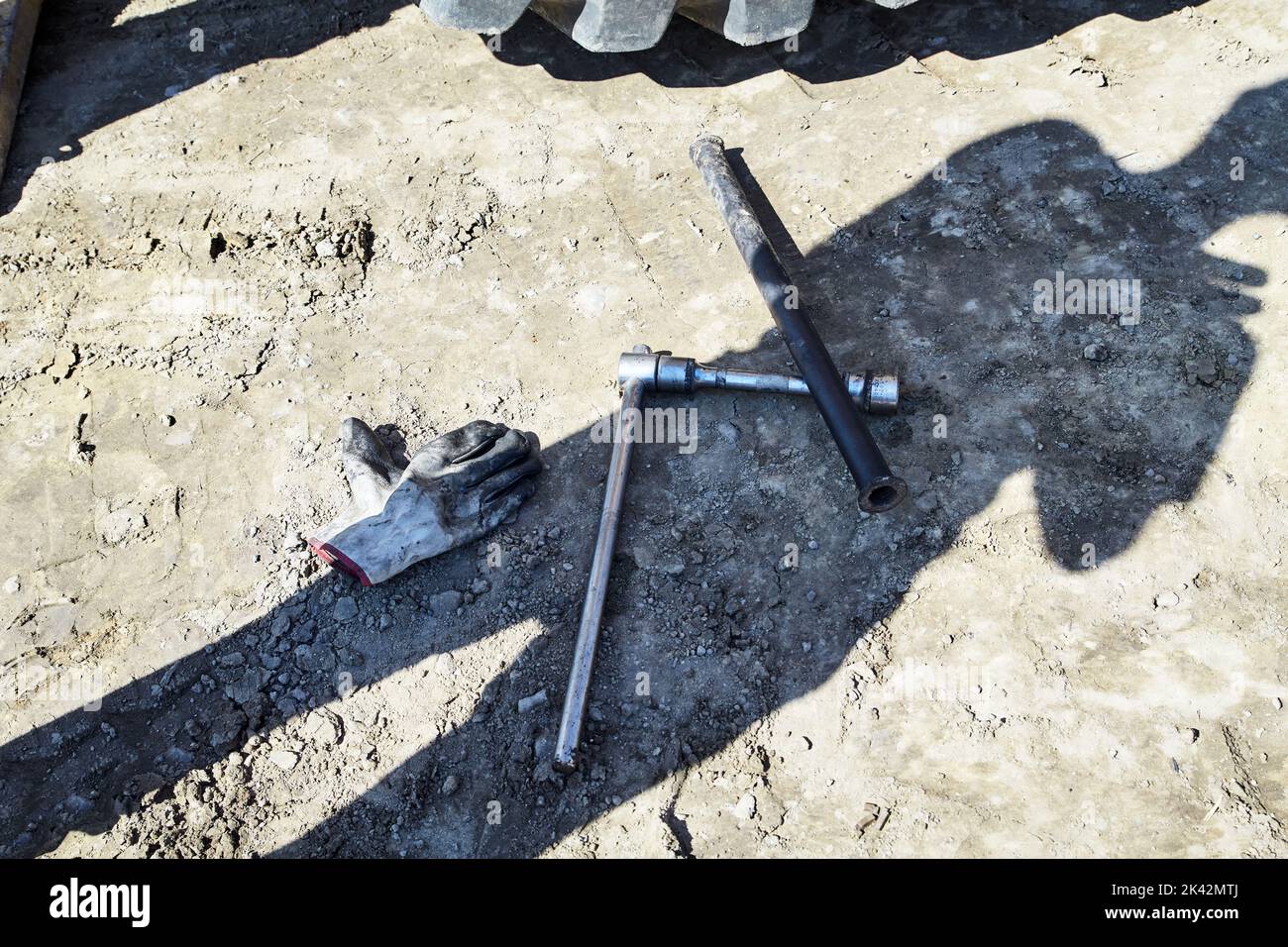 Mechanische Handwerkzeuge sind gebrauchsfertig Stockfoto