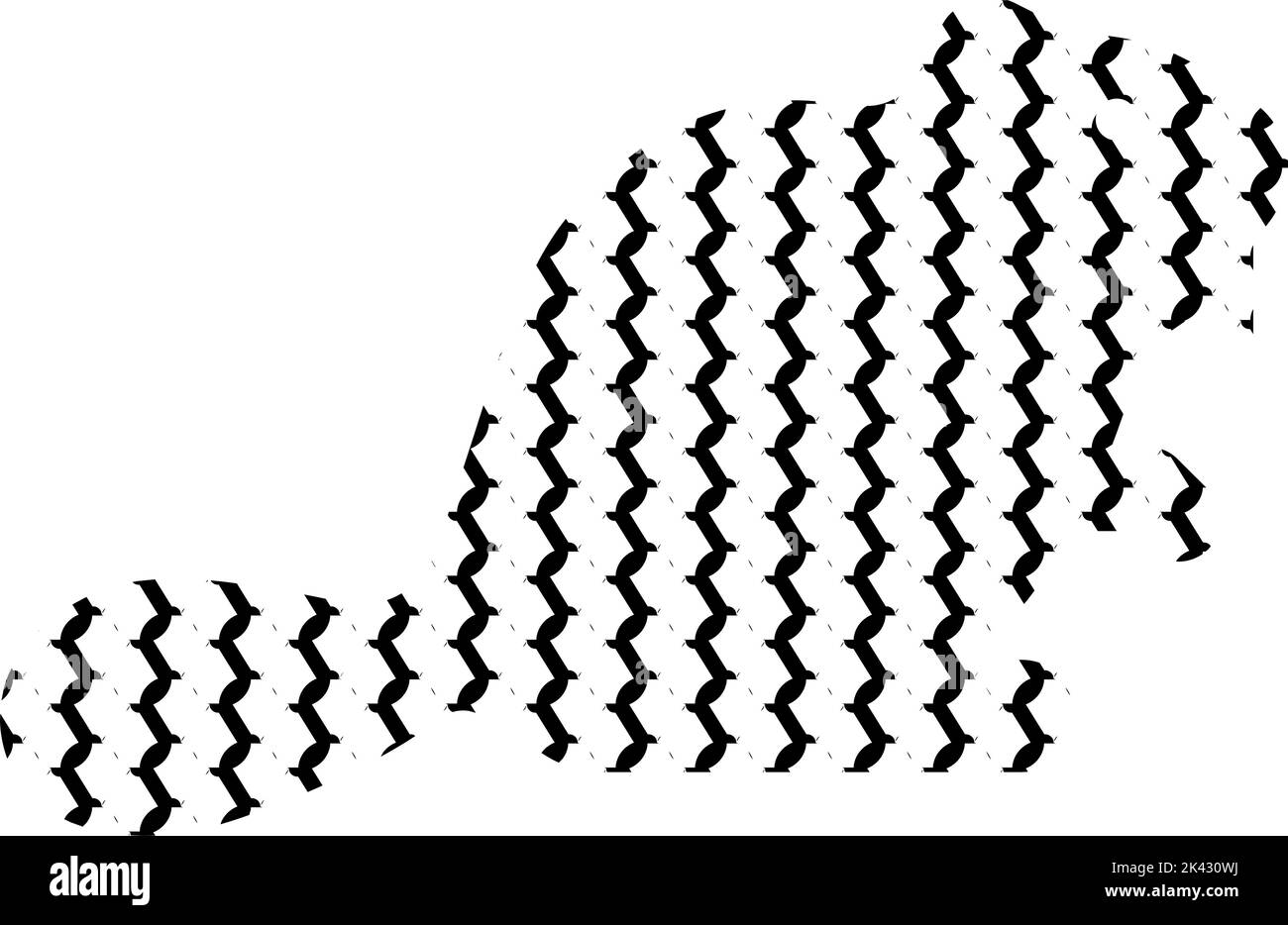 Beaver in nahtlosem Trendmuster - abstrakter Hintergrundvektor Stock Vektor