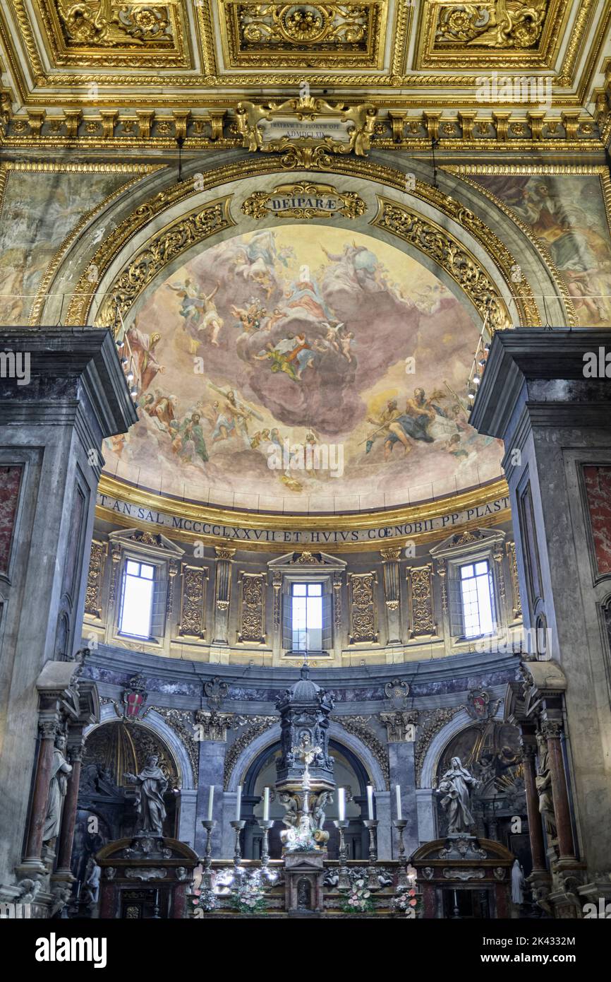 Basilica della Santissima Annunziata (Basilika der Allerheiligsten Verkündigung) Florenz Italien Stockfoto