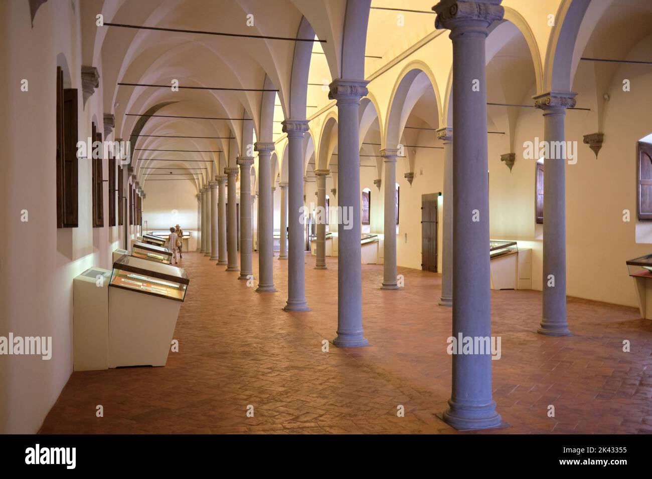 Biblioteca Bibliothek im San Marco Museum Florenz Italien Stockfoto
