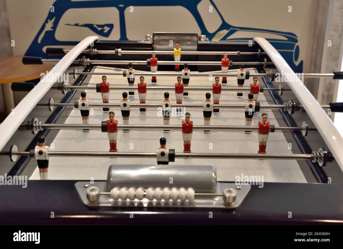 Tisch-Fußballspiel Stockfoto