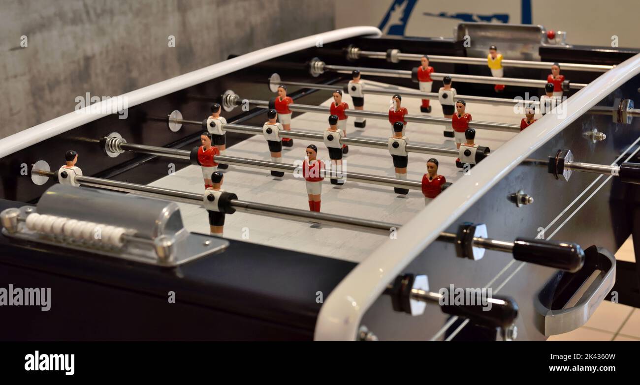 Tisch-Fußballspiel Stockfoto