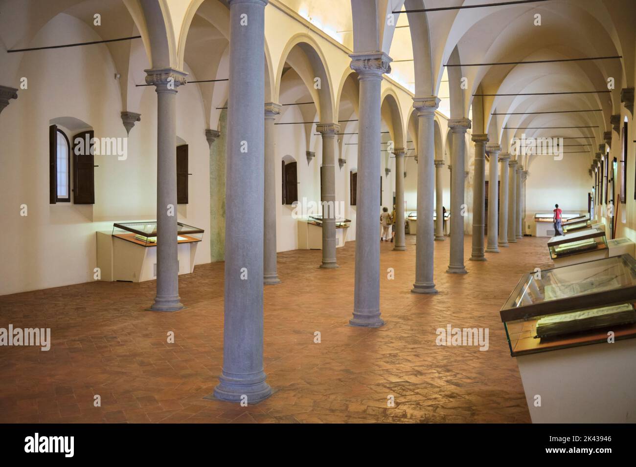 Biblioteca Bibliothek im San Marco Museum Florenz Italien Stockfoto