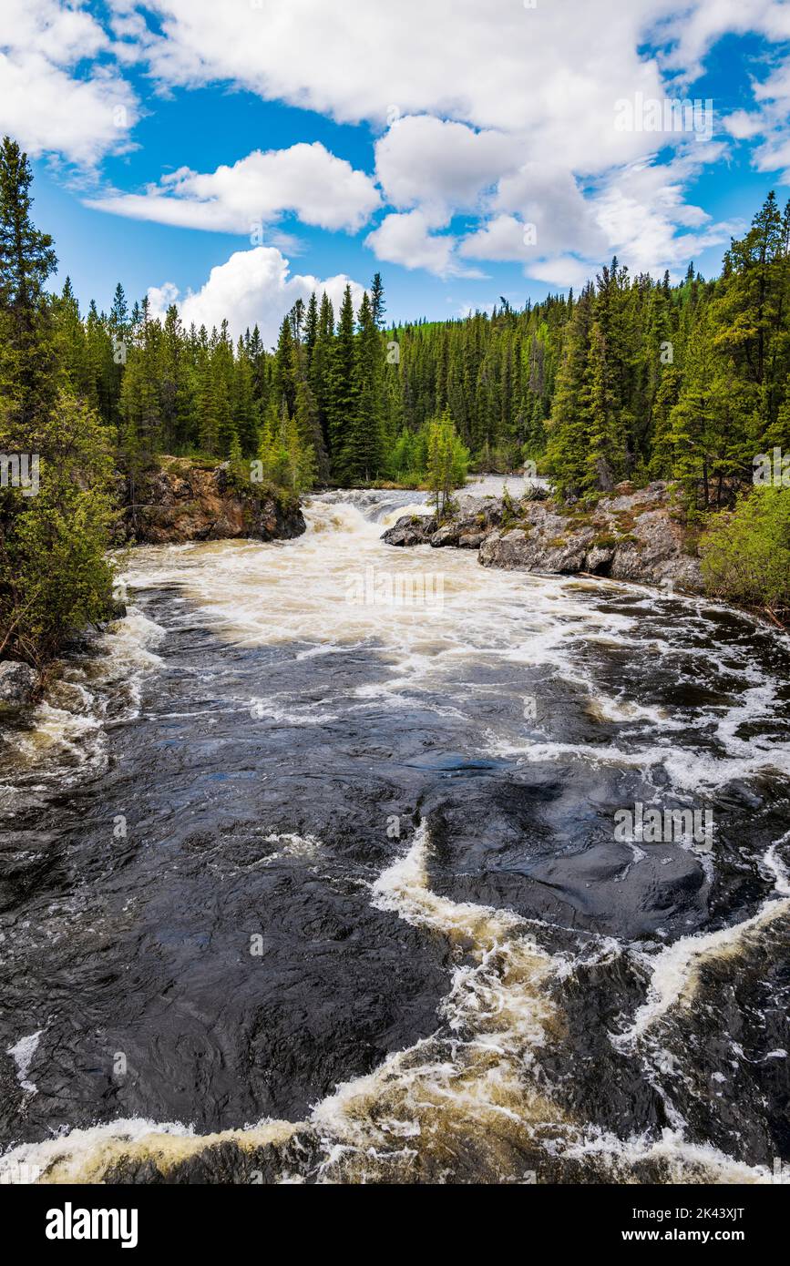 Rancheria Falls; Rancheria Falls Recreation Site; Yukon Territories; Kanada Stockfoto
