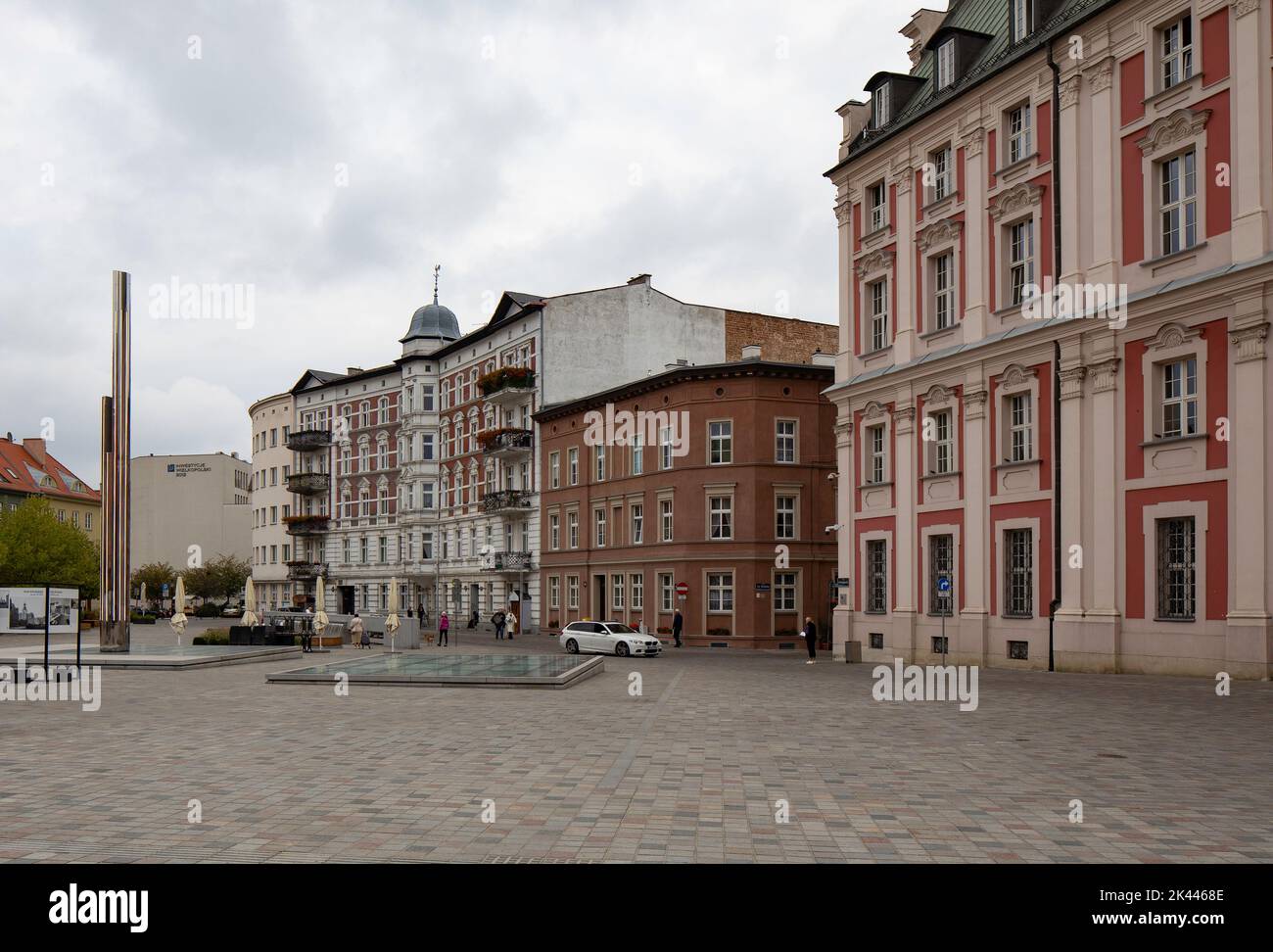 Posen, Polen - Kolegiacki-Platz. Altstadt und ihre Wahrzeichen. Stockfoto