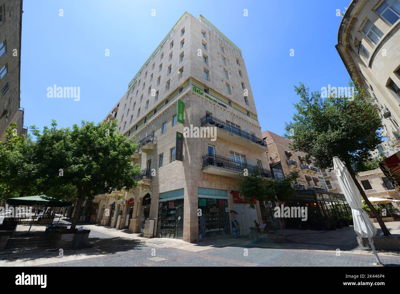 Ben Yehuda Fußgängerzone im Stadtzentrum von Jerusalem, Israel. Stockfoto